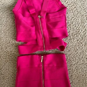 Pink two piece set
